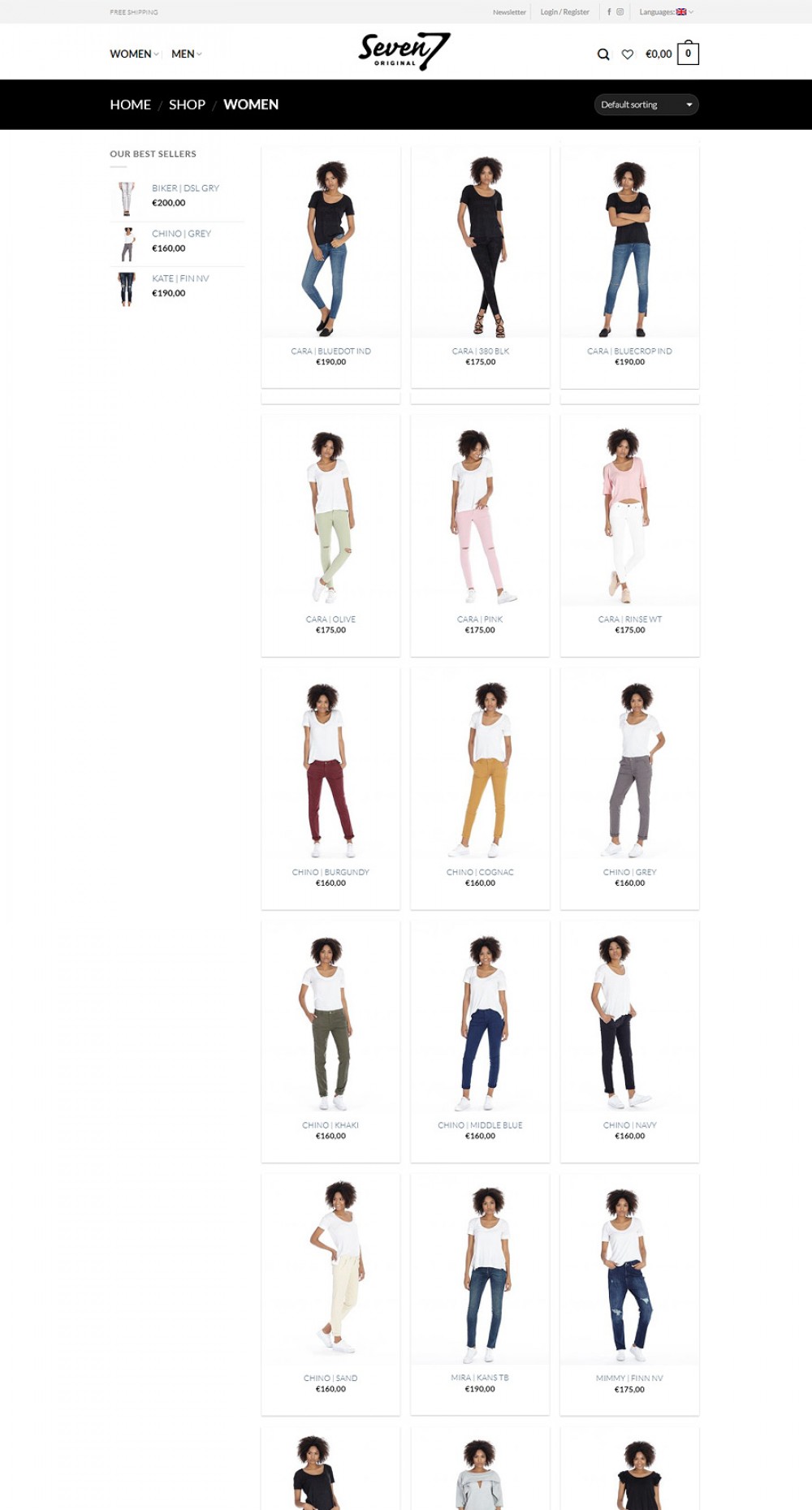 Produktfotos am Model für Fashion Web Shop